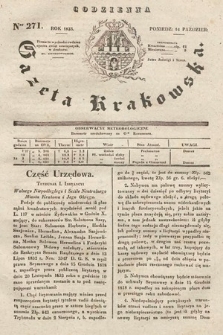 Codzienna Gazeta Krakowska. 1833, nr 271 |PDF|