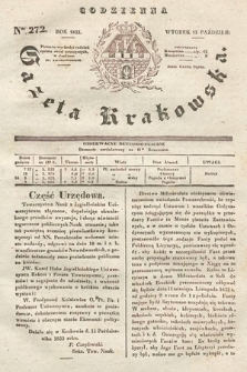 Codzienna Gazeta Krakowska. 1833, nr 272 |PDF|