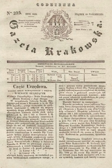 Codzienna Gazeta Krakowska. 1833, nr 275 |PDF|