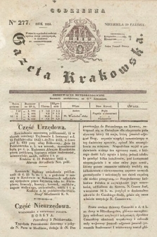 Codzienna Gazeta Krakowska. 1833, nr 277 |PDF|