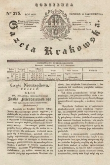 Codzienna Gazeta Krakowska. 1833, nr 278 |PDF|