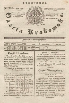 Codzienna Gazeta Krakowska. 1833, nr 281 |PDF|