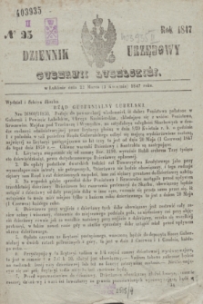 Dziennik Urzędowy Gubernii Lubelskiey. 1847, No 25 (3 kwietnia)