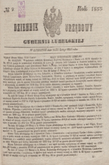 Dziennik Urzędowy Gubernii Lubelskiej. 1853, No 9 (26 lutego) + dod.