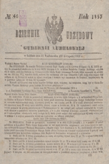 Dziennik Urzędowy Gubernii Lubelskiej. 1853, No. 46 (12 listopada) + dod.