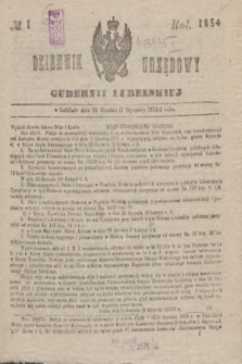 Dziennik Urzędowy Gubernii Lubelskiej. 1854, No 1 (7 stycznia)