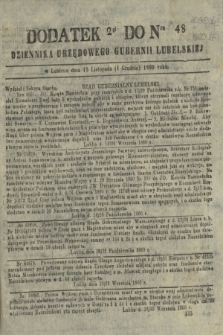 Dodatek 2gi do Nru 48 Dziennika Urzędowego Guberni Lubelskiej. 1860 (1 grudnia)