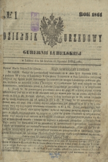 Dziennik Urzędowy Gubernii Lubelskiej. 1861, № 1 (5 stycznia) + dod.