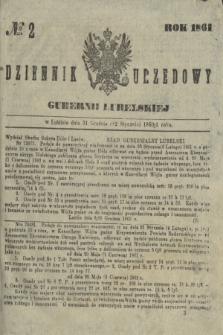 Dziennik Urzędowy Gubernii Lubelskiej. 1861, № 2 (12 stycznia) + dod.