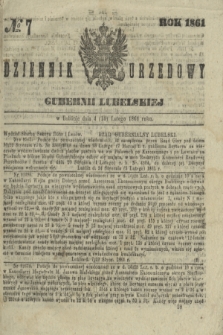 Dziennik Urzędowy Gubernii Lubelskiej. 1861, № 7 (16 lutego) + dod.