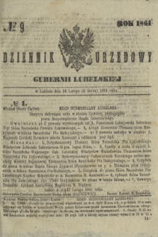 Dziennik Urzędowy Gubernii Lubelskiej. 1861, № 9 (2 marca) + dod.