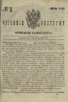 Dziennik Urzędowy Gubernii Lubelskiej. 1861, № 11 (16 marca) + dod.