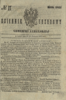 Dziennik Urzędowy Gubernii Lubelskiej. 1861, № 17 (27 kwietnia) + dod.