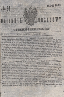 Dziennik Urzędowy Gubernii Lubelskiej. 1861, № 24 (15 czerwca) + dod.