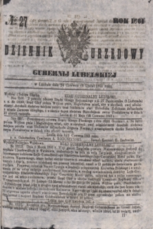 Dziennik Urzędowy Gubernii Lubelskiej. 1861, № 27 (6 lipca) + dod.