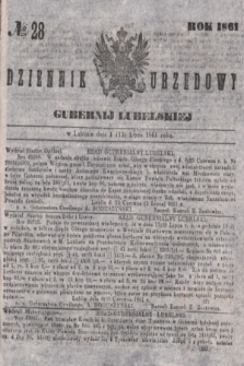 Dziennik Urzędowy Gubernii Lubelskiej. 1861, № 28 (13 lipca) + dod.