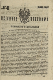 Dziennik Urzędowy Gubernii Lubelskiej. 1861, № 41 (12 października) + dod.