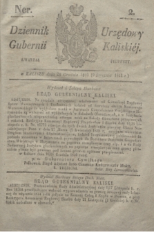 Dziennik Urzędowy Gubernji Kaliskiéy. 1841, Ner 2 (9 stycznia) + dod.