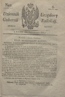 Dziennik Urzędowy Gubernji Kaliskiéy. 1841, Ner 4 (23 stycznia) + dod.