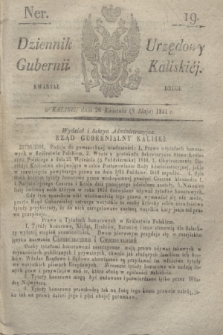 Dziennik Urzędowy Gubernii Kaliskiéy. 1841, Ner 19 (8 maja) + dod.