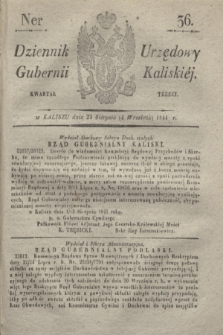 Dziennik Urzędowy Gubernji Kaliskiéy. 1841, Ner 36 (23 sierpnia (4 września)) + dod.