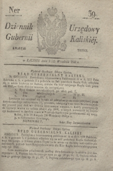 Dziennik Urzędowy Gubernji Kaliskiéy. 1841, nr 39 (13/25 września) + dod.