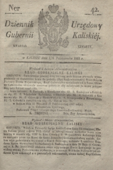 Dziennik Urzędowy Gubernji Kaliskiéy. 1841, Ner 42 (4/16 października) + dod.