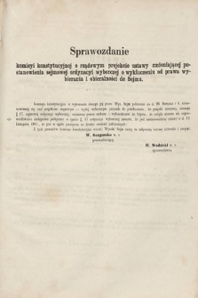 [Kadencja II, sesja II, al. 14] Alegata do Sprawozdań Stenograficznych z Drugiej Sesji Drugiego Peryodu Sejmu Galicyjskiego z roku 1868. Alegat 14