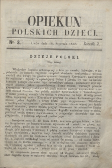 Opiekun Polskich Dzieci. R.2, nr 3 (18 stycznia 1868)