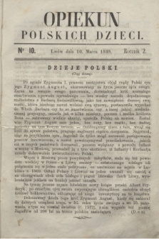 Opiekun Polskich Dzieci. R.2, nr 10 (10 marca 1868)