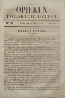 Opiekun Polskich Dzieci. R.2, nr 18 (2 maja 1868)