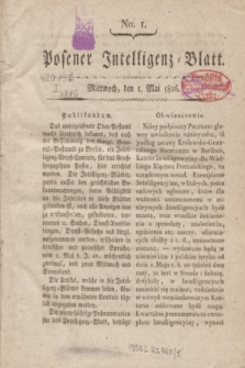 Posener Intelligenz-Blatt. 1816, No. 1 (1 Mai)