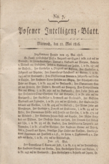 Posener Intelligenz-Blatt. 1816, No. 7 (22 Mai)