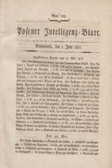 Posener Intelligenz-Blatt. 1816, No. 10 (1 Juni)