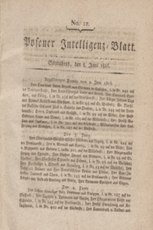 Posener Intelligenz-Blatt. 1816, No. 12 (8 Juni) + dod.