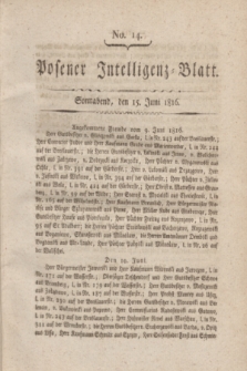 Posener Intelligenz-Blatt. 1816, No. 14 (15 Juni)