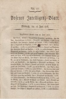 Posener Intelligenz-Blatt. 1816, No. 17 (26 Juni) + dod.