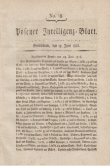 Posener Intelligenz-Blatt. 1816, No. 18 (29 Juni) + dod.