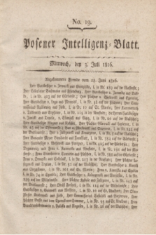 Posener Intelligenz-Blatt. 1816, No. 19 (3 Juli) + dod.
