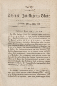 Posener Intelligenz-Blatt. 1816, No. 25 (24 Juli) + dod.