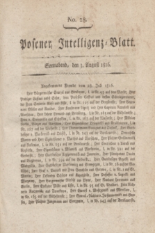 Posener Intelligenz-Blatt. 1816, No. 28 (3 August) + dod.