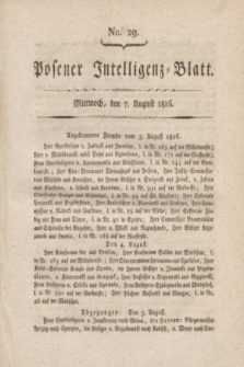 Posener Intelligenz-Blatt. 1816, No. 29 (7 August)