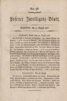 Posener Intelligenz-Blatt. 1816, No. 36 (31 August)