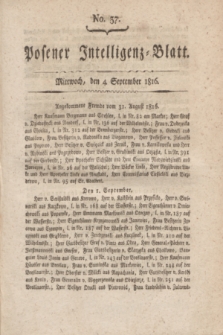 Posener Intelligenz-Blatt. 1816, No. 37 (4 September) + dod.