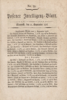 Posener Intelligenz-Blatt. 1816, No. 39 (11 September)