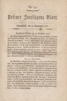 Posener Intelligenz-Blatt. 1816, No. 44 (28 September)