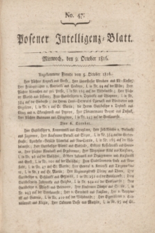 Posener Intelligenz-Blatt. 1816, No. 47 (9 October)