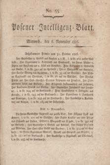 Posener Intelligenz-Blatt. 1816, No. 55 (6 November)