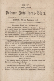 Posener Intelligenz-Blatt. 1816, No. 57 (13 November)