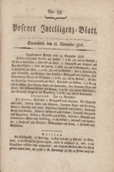 Posener Intelligenz-Blatt. 1816, No. 58 (16 November)